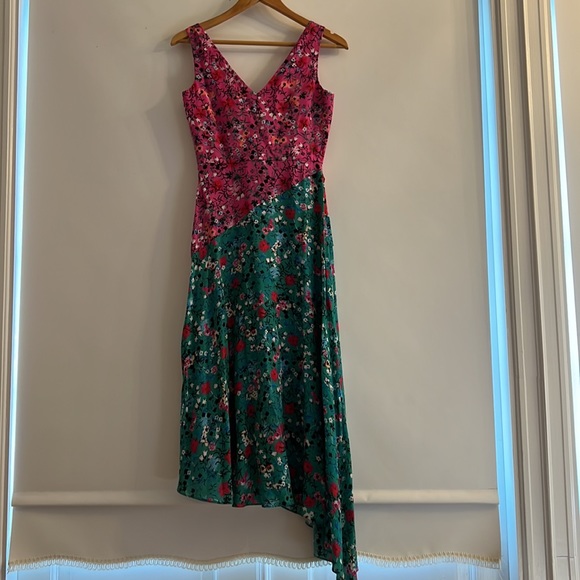 NWT Saloni Silk Dress - Picture 2 of 5